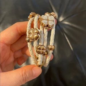 White and Gold wrap bracelet